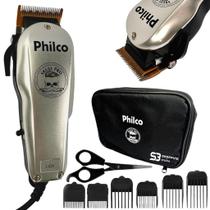 Cortador de cabelos barba e pelos profissional titânio 14w - Philco