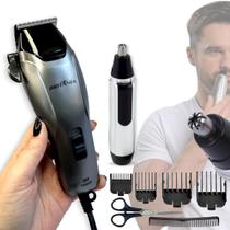 Cortador de cabelos barba profissional titanio e aparador