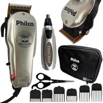 Cortador de cabelos barba profissional titanio e aparador - Philco