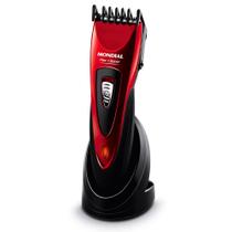 Cortador de Cabelos Flex Clipper Mondial Vermelho e Preto CR-04