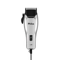 Cortador de Cabelos PCR04 18W Cromado e Preto Philco com Kit de Acessórios 110V