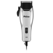 Cortador de Cabelos Philco PCR04, Cromado com Preto 220 Volts Cortador de Cabelos Philco PCR04, Cromado com Preto 220 Volts