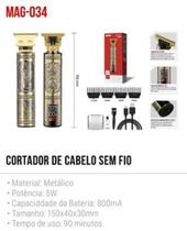 Cortador de cabelos sem fio tomate mag-034