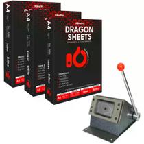 Cortador De Cartão Pvc Crachás 54x86mm E Kit 5 Placa Pvc E 10 Folhas Imprimiveis Cortador De Cartão Pvc Crachás 54x86mm E Kit 5 Placa Pvc E 10 Folhas Imprimiveis