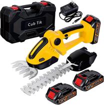 Cortador de Cerca Viva Cub Tik 21V Sem Fio 2 em 1 Mini Tesouras Cortador de Cerca Viva Cub Tik 21V Sem Fio 2 em 1 Mini Tesouras