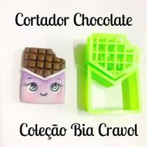 Cortador de Chocolate Cute com marcador - 4 cm - coleção Bia Cravol