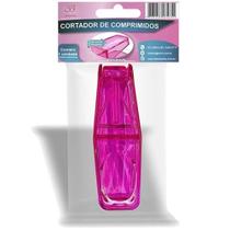 Cortador De Comprimido Com Lâmina Afiada Cor Rosa - 3B
