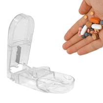 Cortador De Comprimidos Com Compartimento Porta Comprimidos - XH