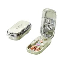 Cortador De Comprimidos Portátil 3 Em 1 Com Armazenamento E Protetor De Lâmina Para Vários Tamanhos