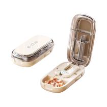 Cortador De Comprimidos Portátil Ajustável Com Lâmina Oculta Precisa Para Múltiplos Comprimidos