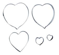 Cortador De Copo De Leite/Coração 5 Peças- Ca184