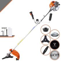 Cortador de Grama À Gasolina Vulcan VR430P Motor 2T 43cc 1,7HP 10.000rpm Roçadeira Lateral Completa de Alta Perfomance Com Guidão Anti-Vibração 6 Opções de Cortes Para Todos os Tipos de Trabalho Cortador de Grama À Gasolina Vulcan VR430P Motor 2T 43cc 1,7HP 10.000rpm Roçadeira Lateral Completa de Alta Perfomance Com Guidão Anti-Vibração 6 Opções de Cortes Para Todos os Tipos de Trabalho