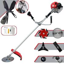 Cortador de Grama Anmax CG430P-TB À Gasolina 2T 43cc 2HP 9.000rpm Multifunções Completa Com Carretel de Nylon e Lâmina Facão + EXTRA Lâmina 3 Pontas, Lâmina 6 Pontas, Lâmina 40 Dentes Vídea e Trimmer Cortador de Grama Anmax CG430P-TB À Gasolina 2T 43cc 2HP 9.000rpm Multifunções Completa Com Carretel de Nylon e Lâmina Facão + EXTRA Lâmina 3 Pontas, Lâmina 6 Pontas, Lâmina 40 Dentes Vídea e Trimmer