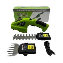 Cortador De Grama Elétrico Sem Fio 7.2V Recarregável Ferramenta De Jardim Para Arbustos