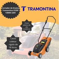 Cortador de Grama Elétrico Tramontina CE35P 1300W 220V com Coletor