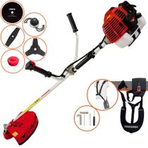 Cortador de Grama Kawashima KW43-L À Gasolina 2 Tempos 43cc 1,7HP de Potência 10.000rpm Roçadeira Lateral Completa Com Carretel Nylon + Lâmina 2 Pontas + Lâmina 3 Pontas + Lâmina Circular + Trimmer Cortador de Grama Kawashima KW43-L À Gasolina 2 Tempos 43cc 1,7HP de Potência 10.000rpm Roçadeira Lateral Completa Com Carretel Nylon + Lâmina 2 Pontas + Lâmina 3 Pontas + Lâmina Circular + Trimmer