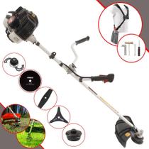Cortador de Grama Kawashima KW43-LE À Gasolina 2 Tempos 43cc 1,7HP de Potência 10.000rpm Roçadeira Lateral Completa Com Carretel Nylon + Lâmina 2 Pontas + Lâmina 3 Pontas + Lâmina Circular + Trimmer Cortador de Grama Kawashima KW43-LE À Gasolina 2 Tempos 43cc 1,7HP de Potência 10.000rpm Roçadeira Lateral Completa Com Carretel Nylon + Lâmina 2 Pontas + Lâmina 3 Pontas + Lâmina Circular + Trimmer