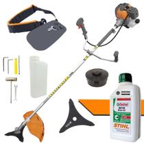 Cortador de Grama Profissional Á Gasolina Tekna RL520P Plus 2T 52cc 2HP 10.000RPM Roçadeira Lateral Completa Com Lâmina 3 Pontas e Carretel Nylon + ÓLEO CASTROL STIHL 2T 500ml Cortador de Grama Profissional Á Gasolina Tekna RL520P Plus 2T 52cc 2HP 10.000RPM Roçadeira Lateral Completa Com Lâmina 3 Pontas e Carretel Nylon + ÓLEO CASTROL STIHL 2T 500ml