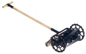 Cortador de grama rotativo em miniatura Melody Jane Dolls Houses Black