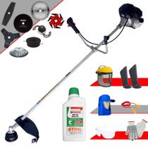 Cortador de Grama Toyama RT43LB25A 43cc 1,7HP C/ Sistema Antivibração Roçadeira Completa Com Carretel Nylon e Kit 7 Opções de Corte + EPI + ÓLEO STIHL Cortador de Grama Toyama RT43LB25A 43cc 1,7HP C/ Sistema Antivibração Roçadeira Completa Com Carretel Nylon e Kit 7 Opções de Corte + EPI + ÓLEO STIHL