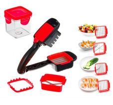 Cortador de Legumes Frutas Verduras 5 em 1 Multi Fatiador