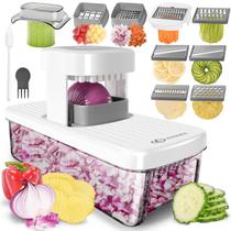 Cortador de Legumes KEOUKE Mandoline 8 em 1 Branco Cortador de Legumes KEOUKE Mandoline 8 em 1 Branco