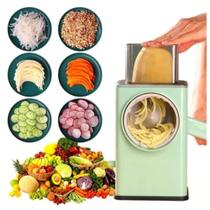 Cortador de Legumes Multifuncional Ralador Triturador Fatiador 3 Laminas Cortar, Picar, Moer