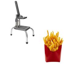 Cortador de Legumes Pequeno 08x08mm Craqueado Alumínio