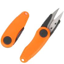 Cortador de Linha Pesca Tesoura de Linhas Bordados Laranja