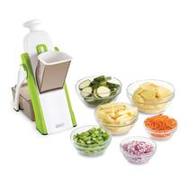 Cortador de mandolina DASH Safe Slice Julienne + Dicer Green