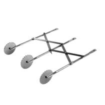 Cortador de Massa Carretilha Expansível - 03 Lâminas Serrilhadas - 24,5 x 3 cm - Cromus Linha Profissional Allonsy - 1 u Cortador de Massa Carretilha Expansível - 03 Lâminas Serrilhadas - 24,5 x 3 cm - Cromus Linha Profissional Allonsy - 1 u