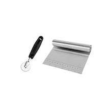 Cortador de Massas Pastel e Espatula Aço Inox Raspa Multiuso Cortador de Massas Pastel e Espatula Aço Inox Raspa Multiuso