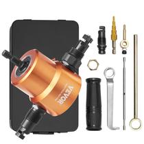 Cortador de metal Nibbler VEVOR de cabeça dupla com furador e matriz