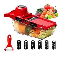 Cortador de moedor de vegetais com descascador de bandolim e striper 10 em 1