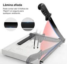 Cortador De Papel GUILHOTINA Manual Profissional A4 Em Metal