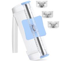 Cortador de papel Meafeng 3 em 1 com sistema reto, perfurado e perfurado