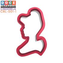 Cortador de Pasta Americana Silhueta Princesa Bela e a Fera 1pc DOCE IMPRESSO Cortador de Pasta Americana Silhueta Princesa Bela e a Fera 1pc DOCE IMPRESSO