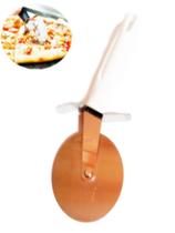 Cortador de Pizza Carretilha de Aço Inox Cabo Collor -Branco