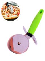 Cortador de Pizza Carretilha de Aço Inox Cabo Collor - Verde