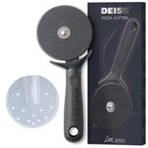 Cortador de pizza Deiss Lux Heavy Duty em aço inoxidável preto
