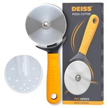 Cortador de pizza Deiss Pro Heavy Duty em aço inoxidável (LARANJA)