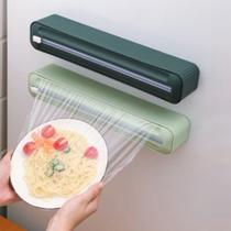 Cortador De Plástico Filme Suporte Ajustável Dispenser Selador Comida Cozinha Embalagem