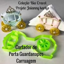 Cortador de Porta Guardanapos Carruagem - coleção Bia Cravol