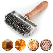 Cortador de rolos de treliça para pastelaria AMPSEVEN em aço inoxidável Cortador de rolos de treliça para pastelaria AMPSEVEN em aço inoxidável