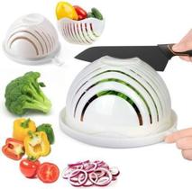 Cortador De Salada Alface Bowl Tigela Lavar Corta Servir - Plasvale Cortador De Salada Alface Bowl Tigela Lavar Corta Servir - Plasvale
