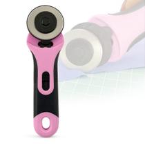 Cortador de Tecido 45mm Profissional Patchwork Artesanato Scrapbook Cabo Emborrachado Antiderrapante