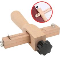 Cortador de Tiras de Couro Madeira Ajustável + 5 Lâminas