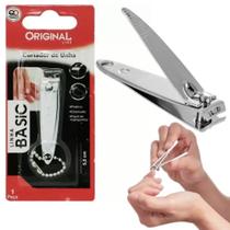 Cortador de unha de inox com corrente / chaveiro 5,5cm wellmix Cortador de unha de inox com corrente / chaveiro 5,5cm wellmix