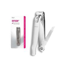 Cortador de Unhas Aço Lâminas em Curva com Polidor Grande Enox 8cm