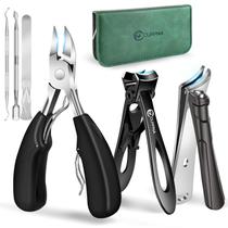 Cortador de unhas CLPPNA para idosos, unhas grossas com bolsa